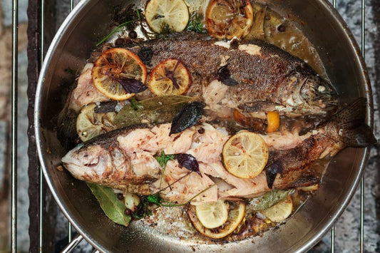 olive oil in pan