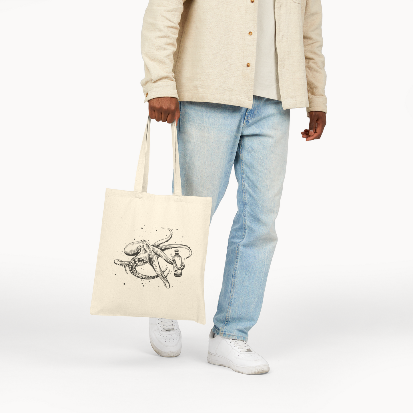 Wildly Virgin Octopus Cotton Canvas Tote