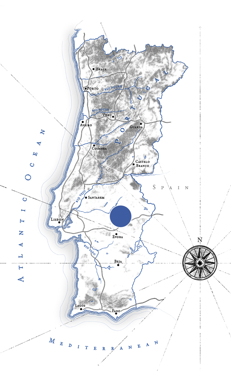 Map showing production location