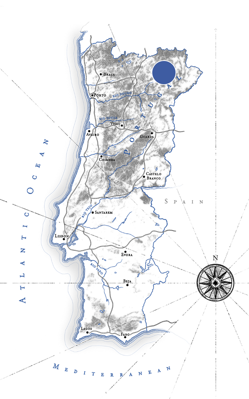 Map showing production location