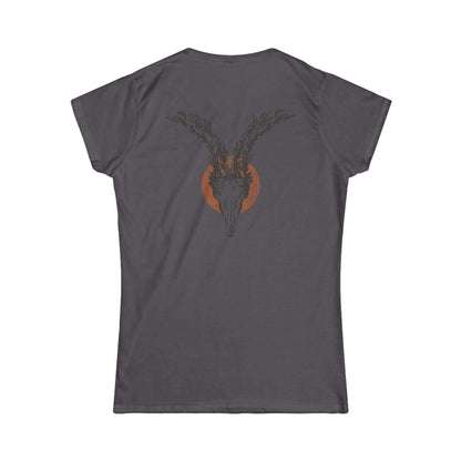 Women's Softstyle Ibex and Olive Branch Tee - Black Back