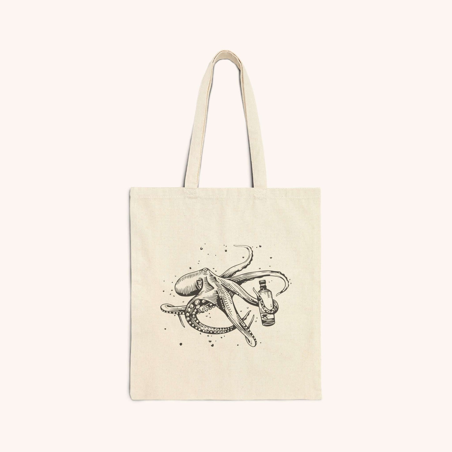 Wildly Virgin Octopus Canvas Tote - Front View