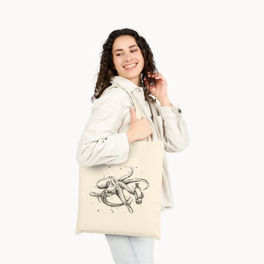 Wildly Virgin Octopus Cotton Canvas Tote
