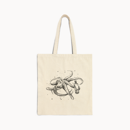 Wildly Virgin Octopus Cotton Canvas Tote