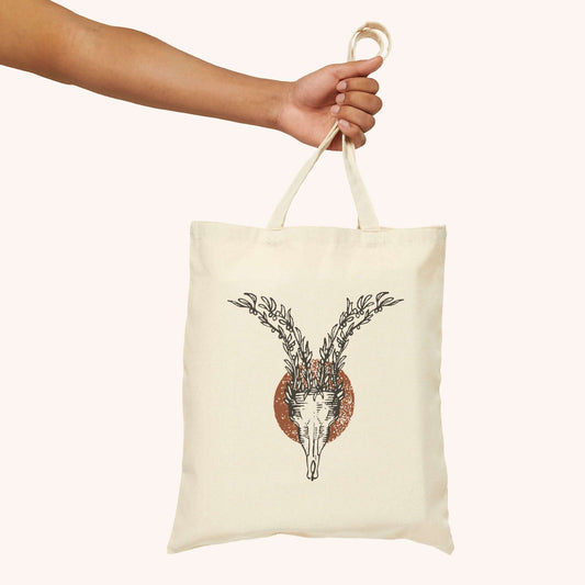 Wildly Virgin Ibex Canvas Tote - Front View