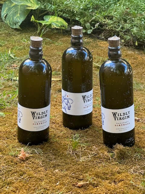 Three Wildly Virgin Bottles on Moss