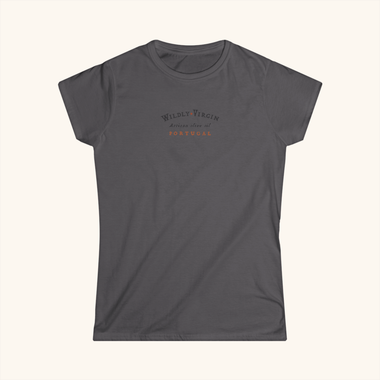 Women's Softstyle Ibex and Olive Branch Tee - Black Front