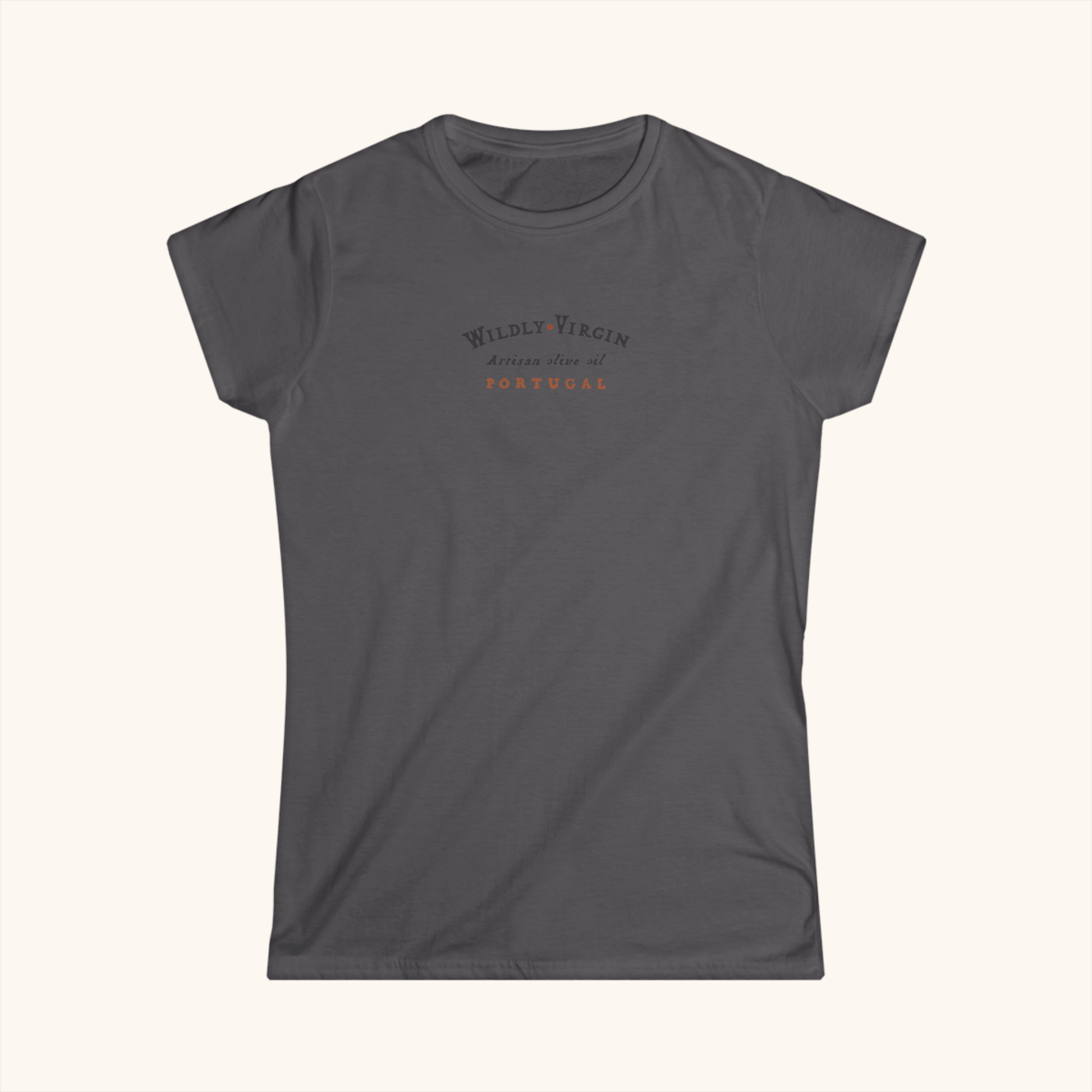 Women's Softstyle Ibex and Olive Branch Tee - Black Front